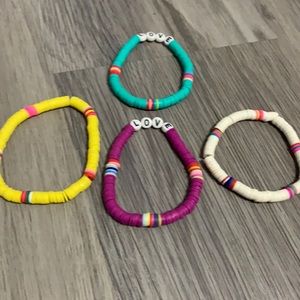 Handmade love bracelets